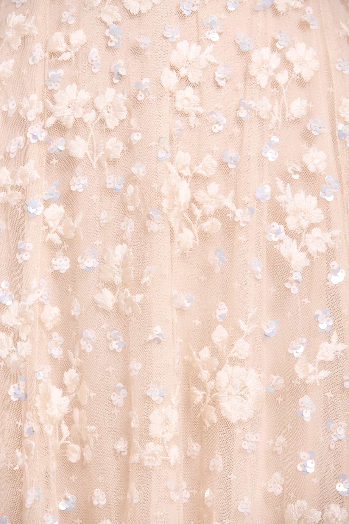 Dahlia Ditsy Short Cape Ankle Gown
