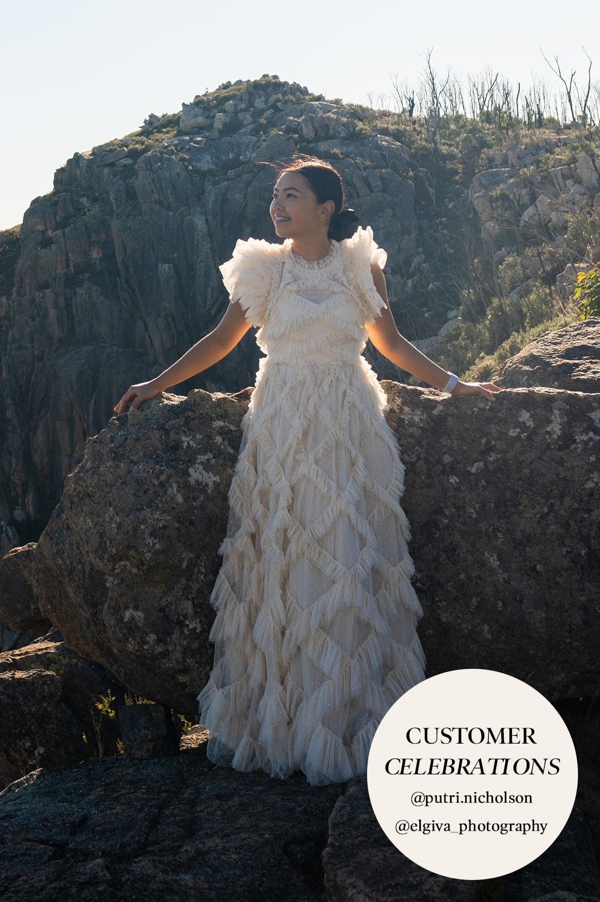 Genevieve Ruffle Gown