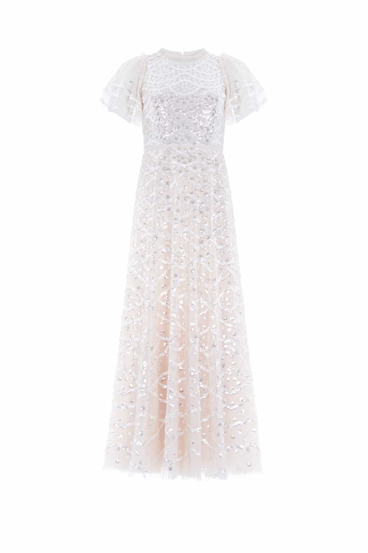 Deco Dot Gloss Ankle Gown