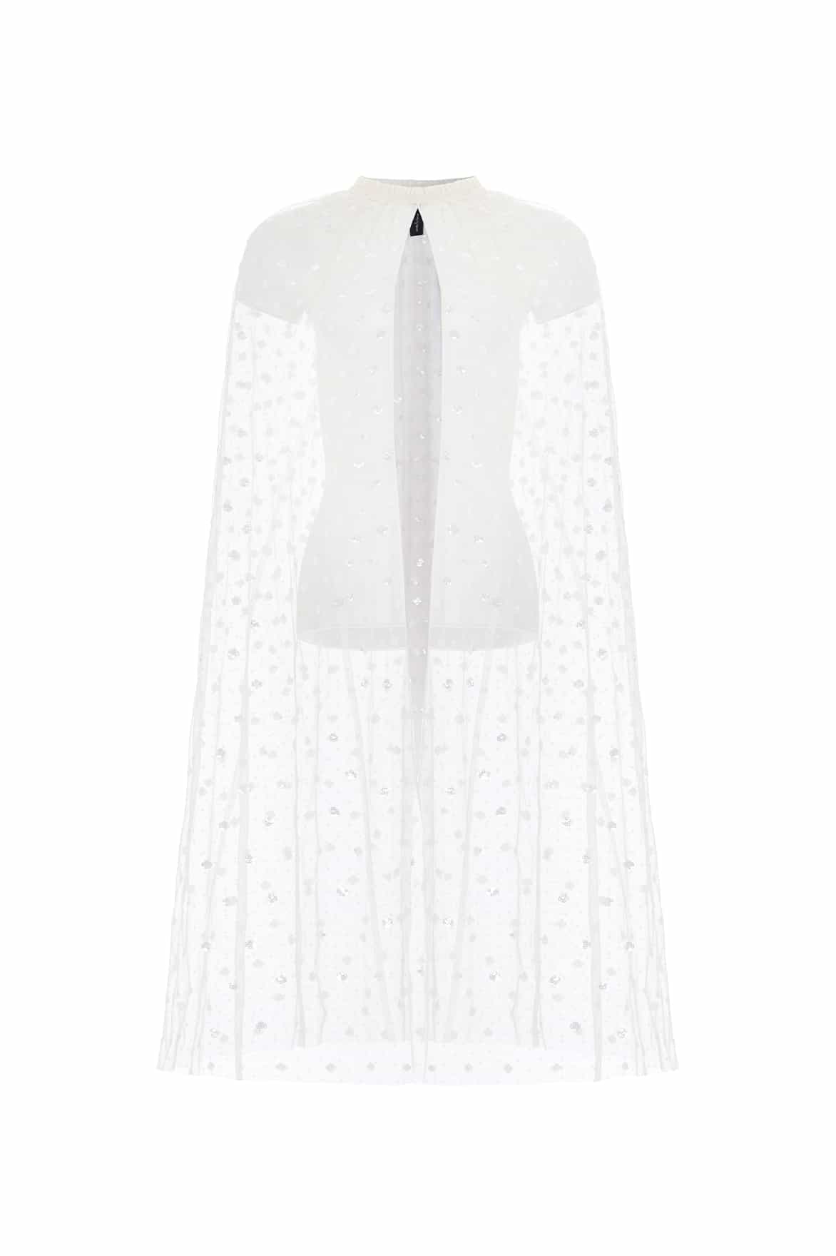Dot Shimmer Open Midaxi Cape