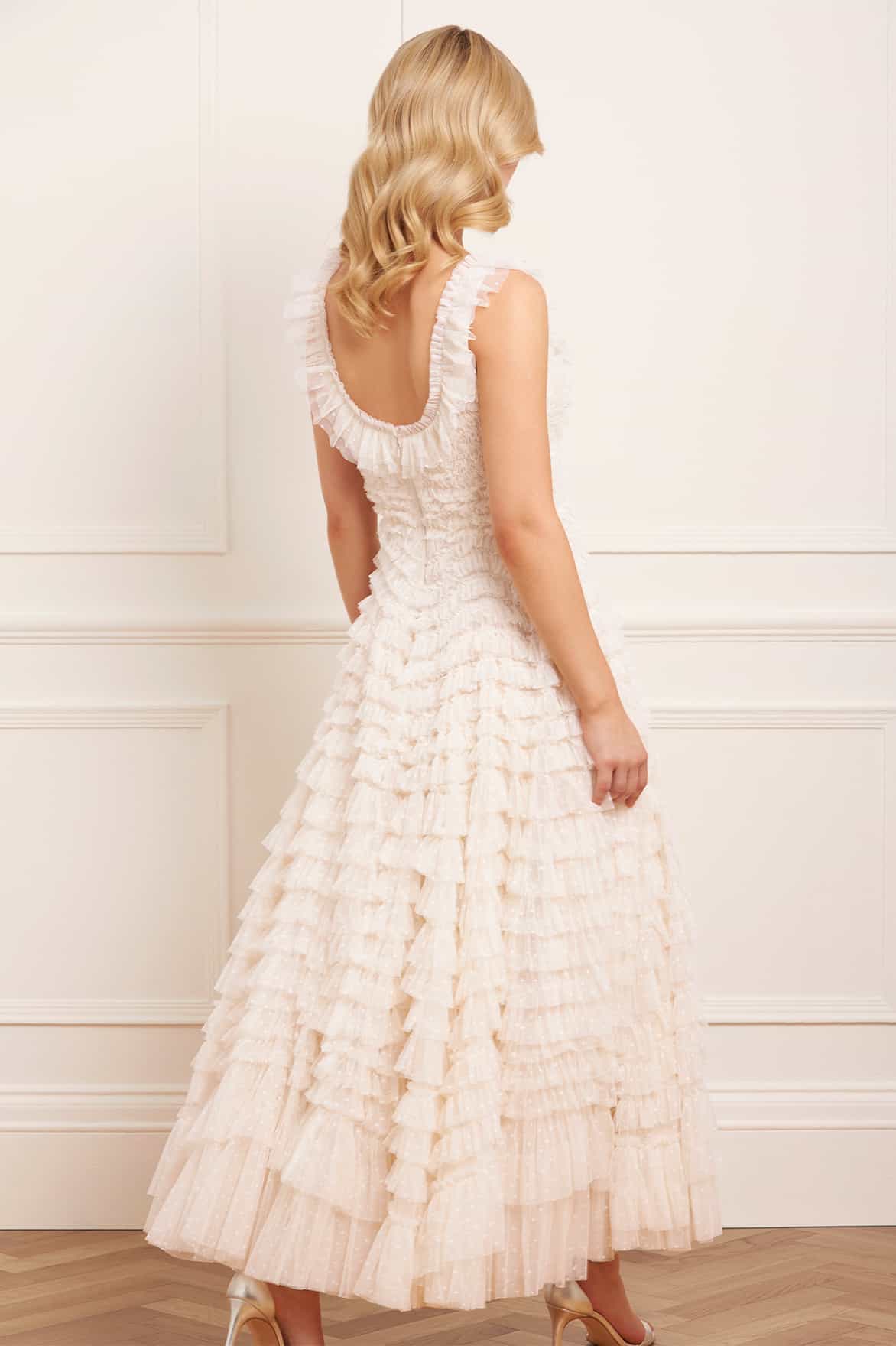 Hattie Scoop Neck Ankle Gown