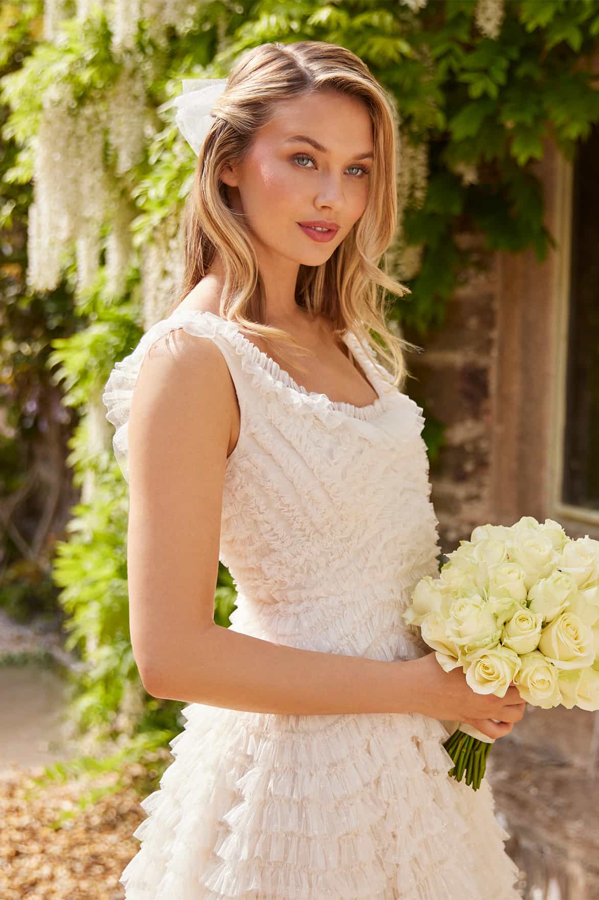Hattie Scoop Neck Ankle Gown