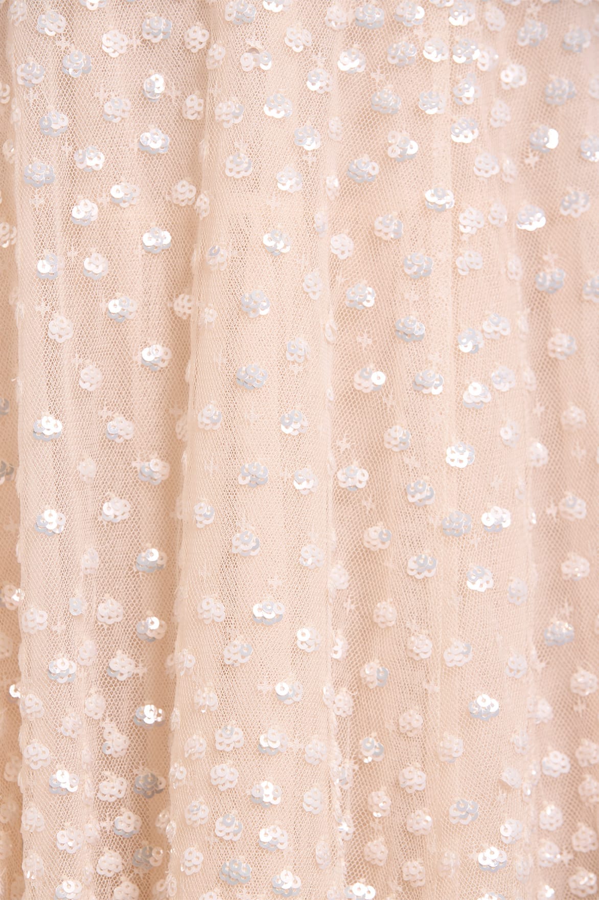 Scatter Dot One-Shoulder Ankle Gown
